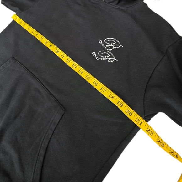 Baby Phat Forever 21  Rhinestone Hoodie Black  Small - Picture 7 of 14